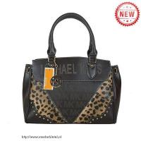 michael kors logo signature leopard groot koffie boekentassen Online Nederland 0aqnj606